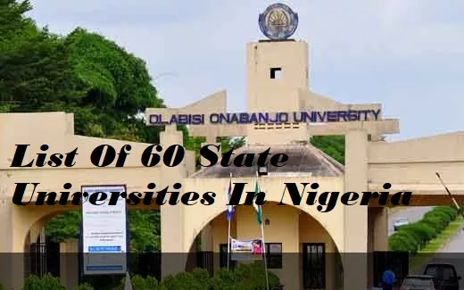 List of 60 state universities in Nigeria