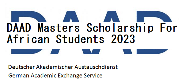 DAAD Masters Scholarship For African Students 2023